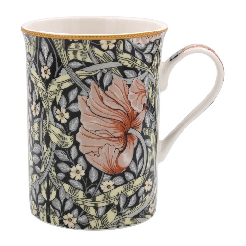 William Morris Pimpernel Blush Pink Beautiful Floral Fine China Mug