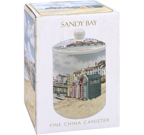 Sandy Bay Beach Seaside Ceramic Canister