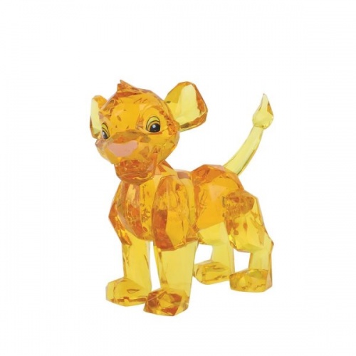 Disney Simba Facets Figurine Gem Cut Acrylic Sculpture The Lion King