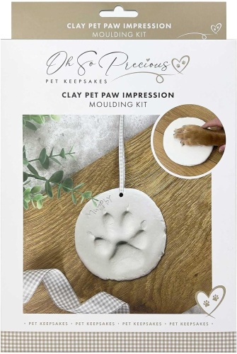 Pet Paw Clay Moulding Kit Air Dry Impression Dog Cat Keepsake Memory Gift