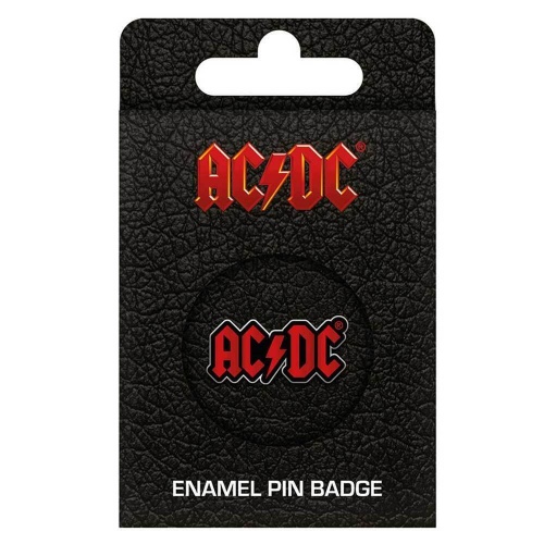 AC/DC Enamel Pin Badge Voltage Band Logo