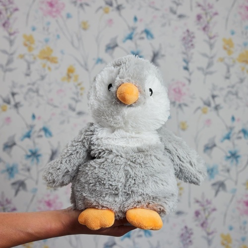 Warmies Grey Penguin Cozy Plush