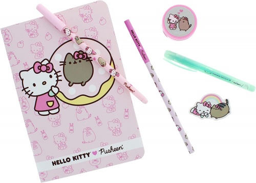 Pusheen x Hello KItty Super Stationery Set