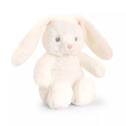 Keel Toys Keeleco White Baby Bunny Huggable Cuddly Soft Toy Plush