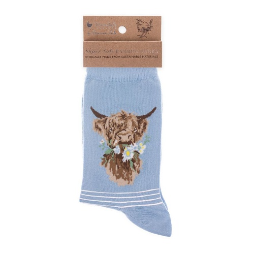 Wrendale Designs Daisy Coo Cow Bamboo Ladies Socks