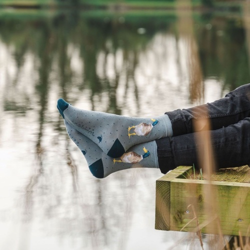 Wrendale Designs Guard Duck Men's Socks with Gift Bag