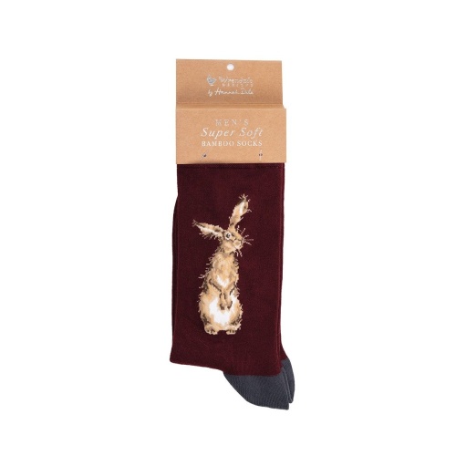Wrendale Designs The Hare Men's Socks with Gift Bag