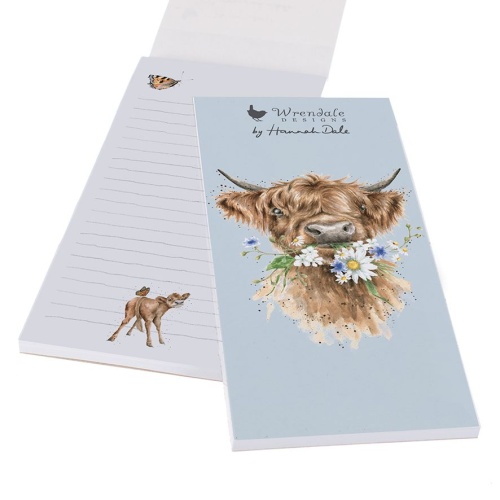 Wrendale Designs  Daisy Coo Cow Magnetic Shopping List Pad