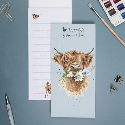 Wrendale Designs  Daisy Coo Cow Magnetic Shopping List Pad