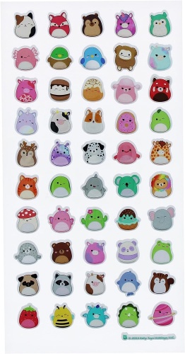 Squishmallows Puffy Stickers 50 Puffy Stickers