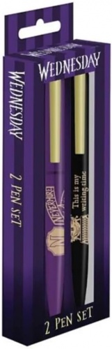 Wednesday Addams 2 Pack Pen Set Ballpoint Pens