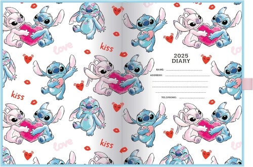 Disney Lilo and Stitch Hardcover 2025 Diary A5 Day per page