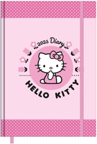 Hello Kitty Hardcover 2025 Diary A5 Day per page