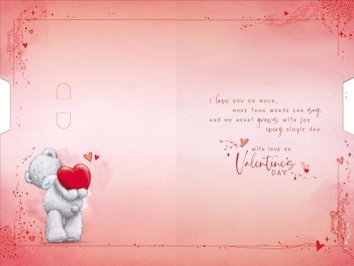 Me to You One I Love Spinning Wheel Valentines Day Card Tatty Teddy