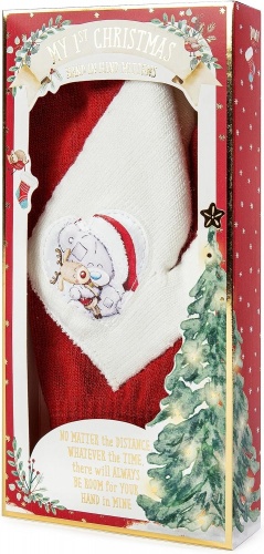 Me to You Tiny Tatty Teddy My First Christmas Hand in Hand Gloves Adult Mittens