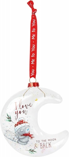 Me to You Tatty Teddy I Love you to Moon and Back Christmas Bauble in a Gift Box