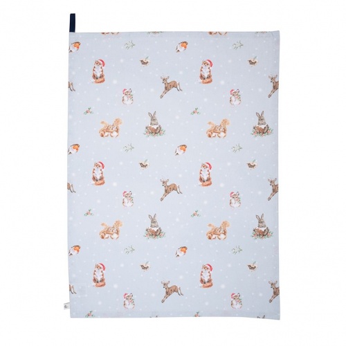 Wrendale Designs Winter Woodland Cotton Tea Towel